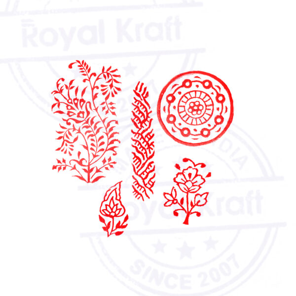 Floral Wooden Stamps - Set