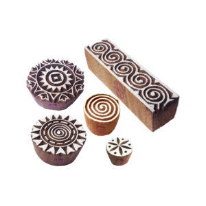 Round Wooden Stamps - Set