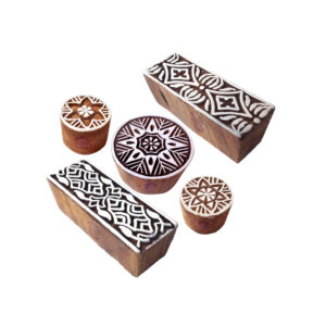 Round Wooden Stamps - Set