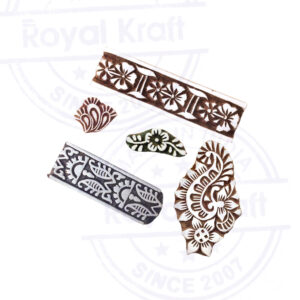 Floral Wooden Stamps - Set
