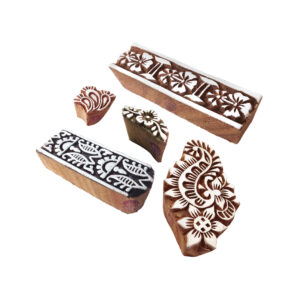 Floral Wooden Stamps - Set