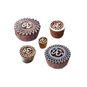 Round Wooden Stamps - Set