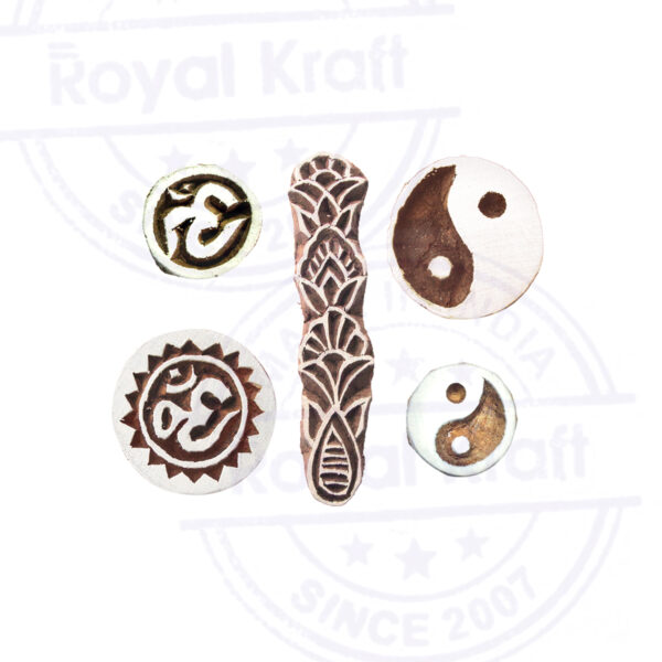 Round Wooden Stamps - Set