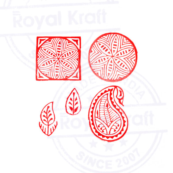 Paisley Wooden Stamps - Set