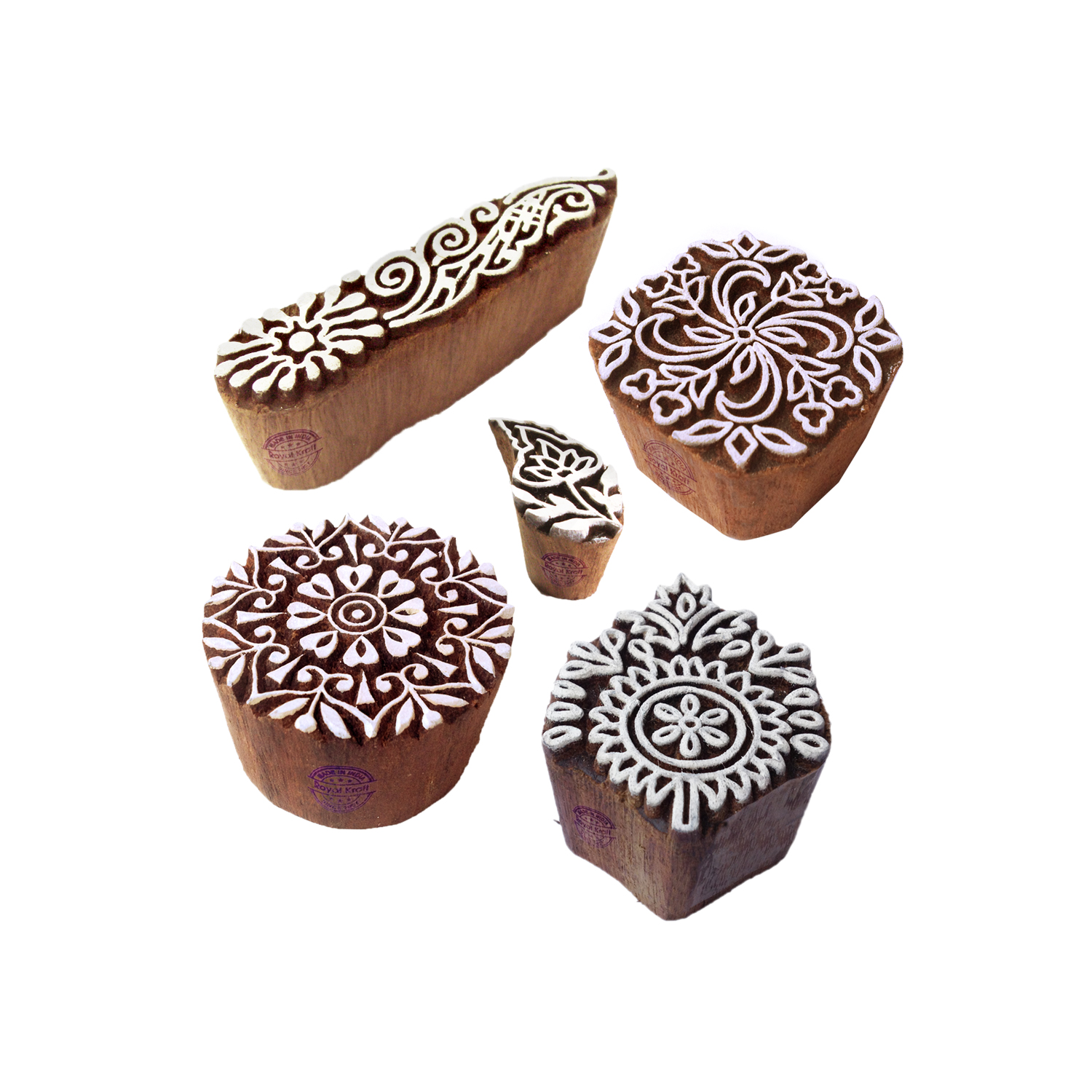 Htag1522 Assorted Wooden Stamps - Set