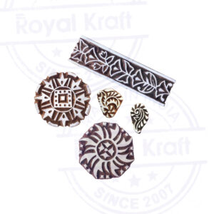 Indian Wooden Stamps - Set