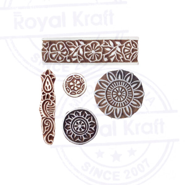 Round Wooden Stamps - Set
