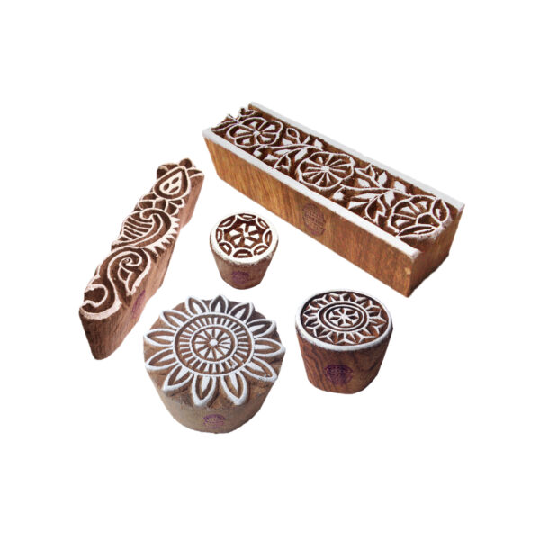 Round Wooden Stamps - Set
