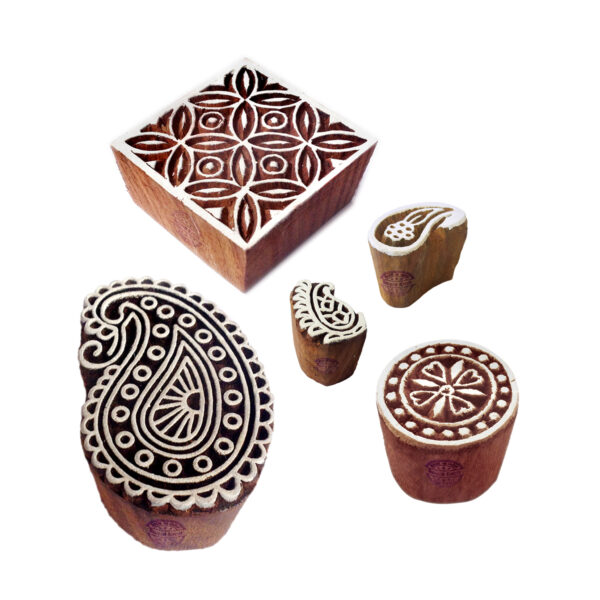 Paisley Wooden Stamps - Set