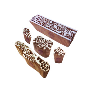 Floral Wooden Stamps - Set