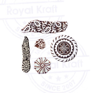 Floral Wooden Stamps - Set