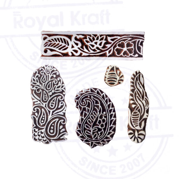 Paisley Wooden Stamps - Set