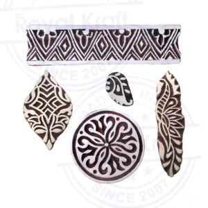 Floral Wooden Stamps - Set