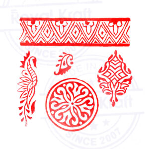 Floral Wooden Stamps - Set