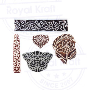 Indian Wooden Stamps - Set