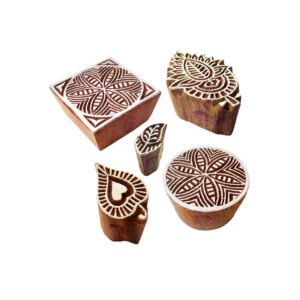 Indian Wooden Stamps - Set