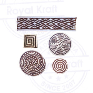 Round Wooden Stamps - Set