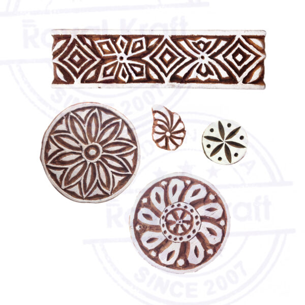Round Wooden Stamps - Set