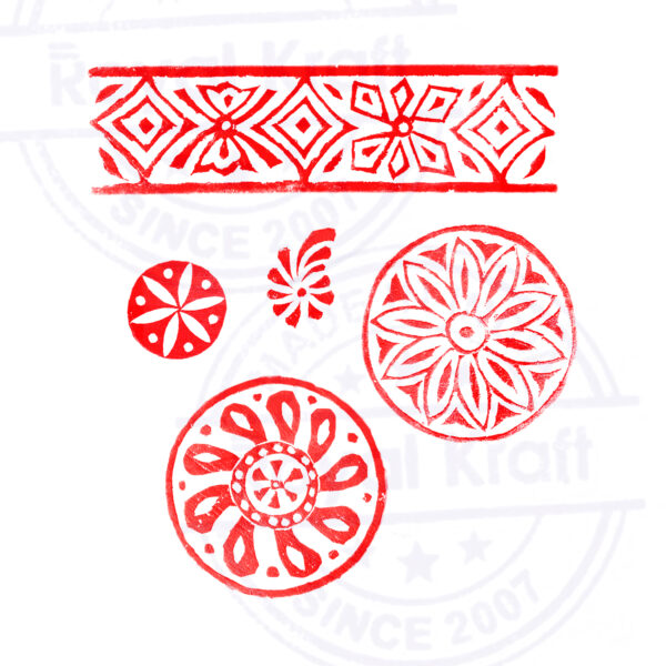 Round Wooden Stamps - Set