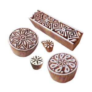 Round Wooden Stamps - Set