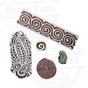 Round Wooden Stamps - Set