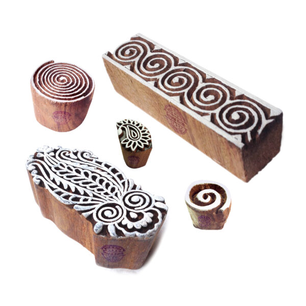 Round Wooden Stamps - Set