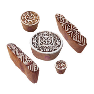 Round Wooden Stamps - Set