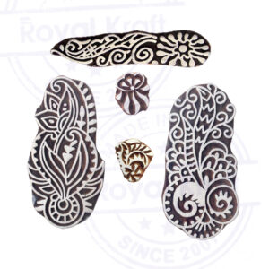 Floral Wooden Stamps - Set