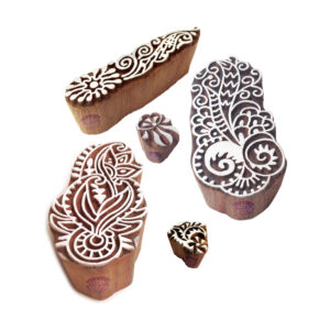 Floral Wooden Stamps - Set