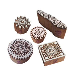 Round Wooden Stamps - Set