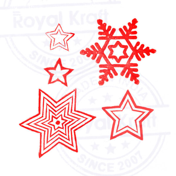 Star Wooden Stamps - Set