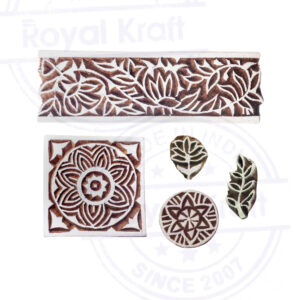 Indian Wooden Stamps - Set