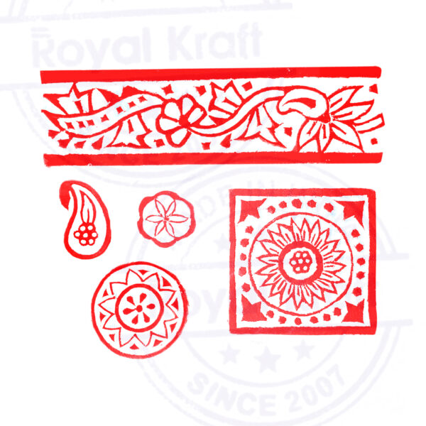 Floral Wooden Stamps - Set