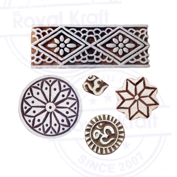 Round Wooden Stamps - Set