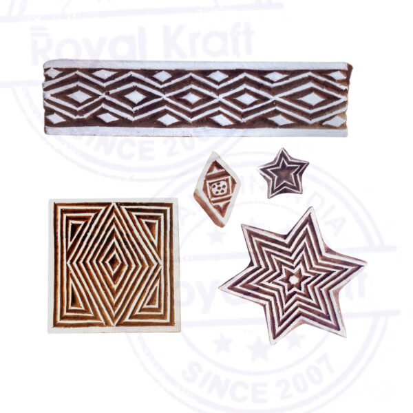 Star Wooden Stamps - Set