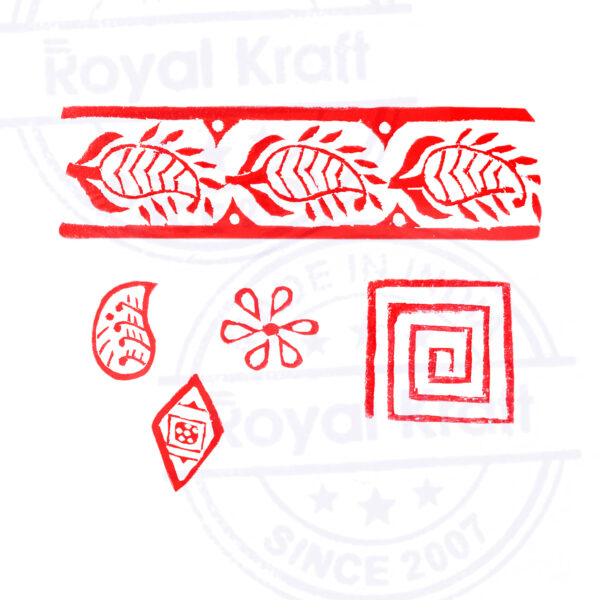 Indian Wooden Stamps - Set