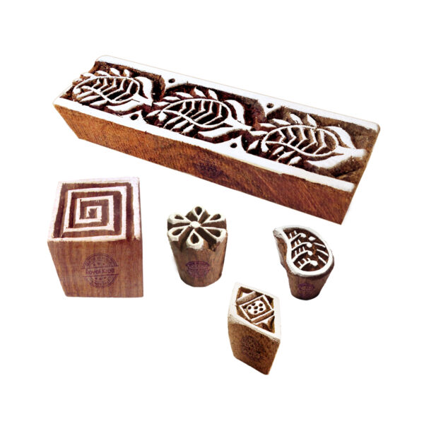 Indian Wooden Stamps - Set