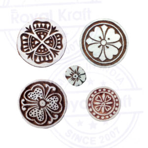 Round Wooden Stamps - Set