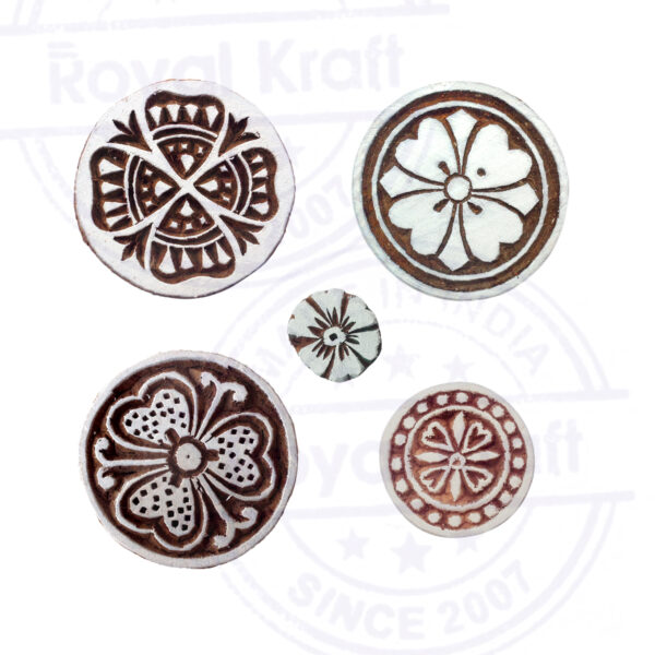 Round Wooden Stamps - Set