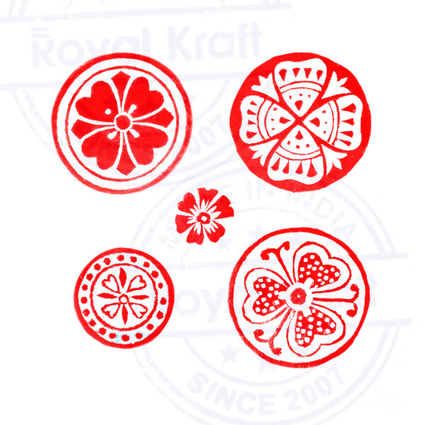Round Wooden Stamps - Set