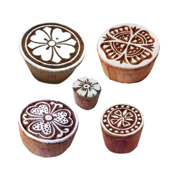 Round Wooden Stamps - Set