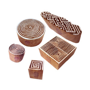 Square Wooden Stamps - Set