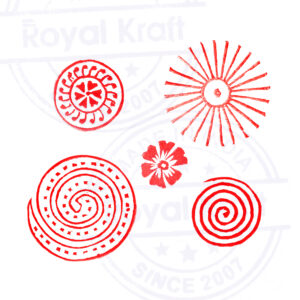 Round Wooden Stamps - Set