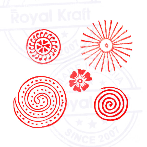 Round Wooden Stamps - Set