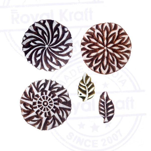 Round Wooden Stamps - Set