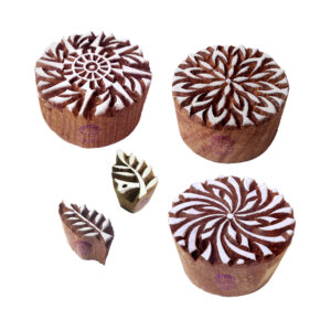 Round Wooden Stamps - Set