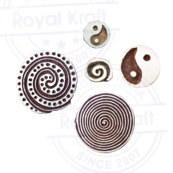 Round Wooden Stamps - Set