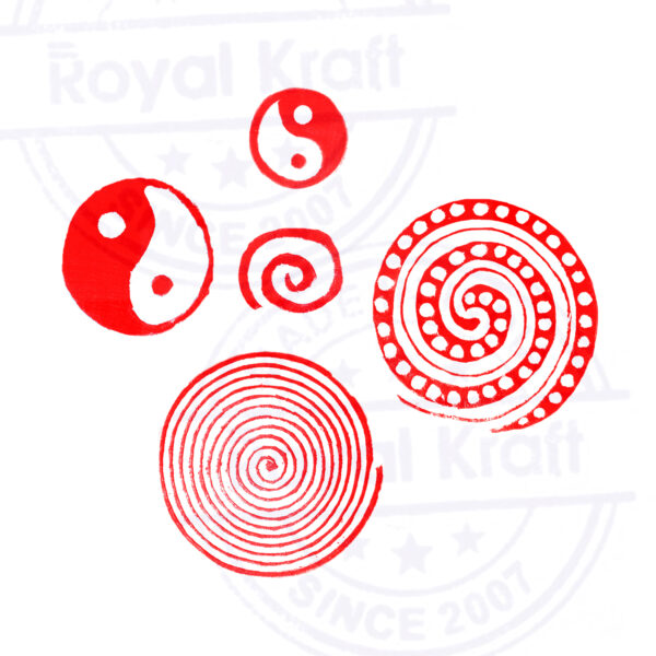 Round Wooden Stamps - Set