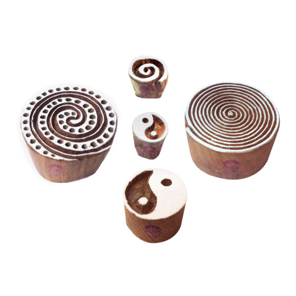Round Wooden Stamps - Set