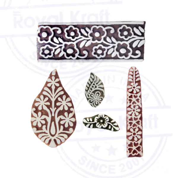 Indian Wooden Stamps - Set